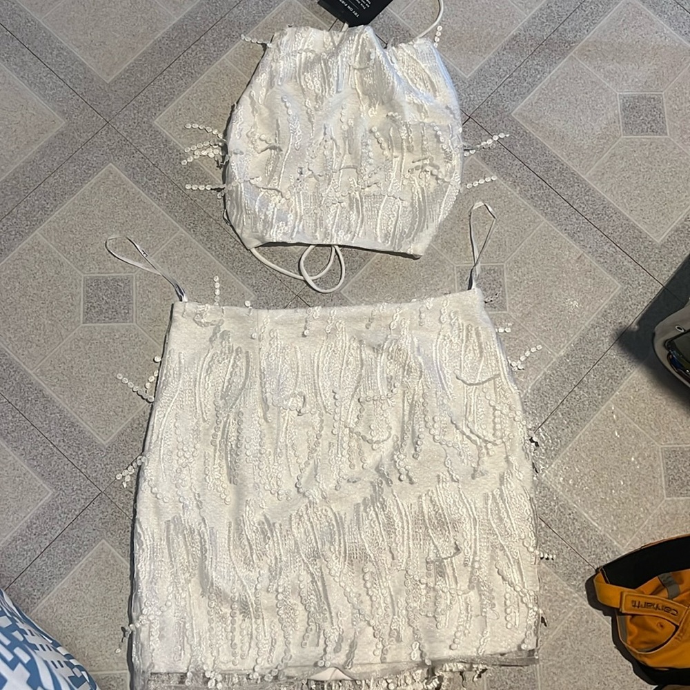 Lulus white 2 piece